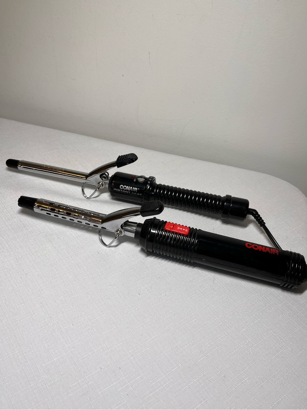 Conair Black 1/2" Curling Irons. 1/2” and 3/4”. Like new